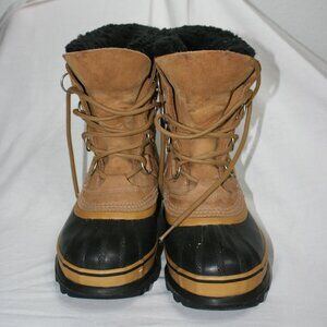 🌨️ Men's Vintage Sorel Caribou Waterproof Duck Boots – Great Condition 🌨️